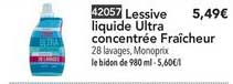 Lessive Liquide Ultra Concentrée Fraîcheur