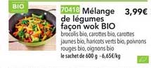 mélange de légumes façon wok bio