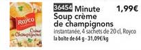 minute soup crème de champignons