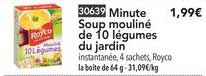 minute soup mouliné de 10 légumes du jardin