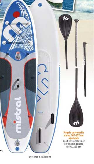 pagaie universelle d'env. 167 207 cm ajustable