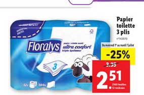 papier toilette 3 plis
