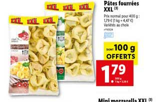 Pâtes Fourrées Xxl