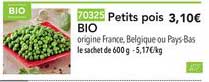 Petits Pois Bio
