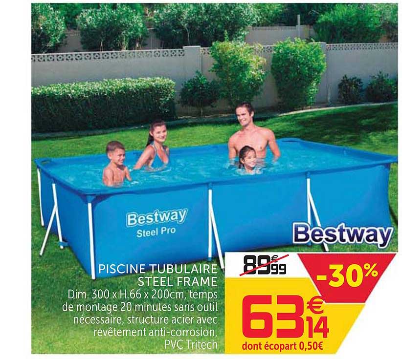piscine tubulaire steel frame bestway