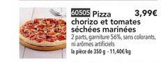 Pizza Chorizo Et Tomates Séchées Marinées