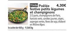 poêlée festive petits légumes et champignons