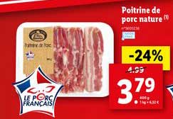 Poitrine De Porc Nature