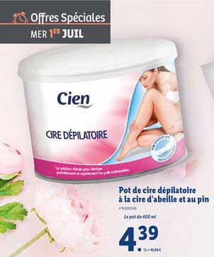 Pot De Cire Dépilatoire à La Cire D'abeille Et Au Pin