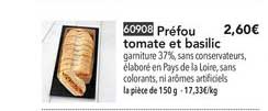 Préfou Tomate Et Basilic