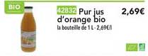 Pur Jus D'orange Bio