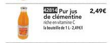 Pur Jus De Clémentine
