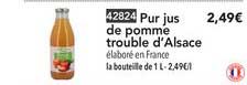 pur jus de pomme trouble d'alsace