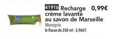recharge crème lavante au savon de marseille
