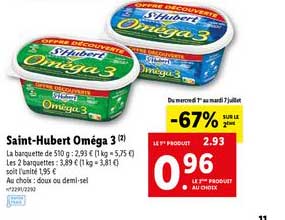 saint hubert oméga 3 -67% sur le 2eme