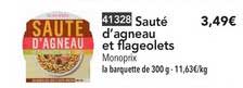 sauté d'agneau et flageolets