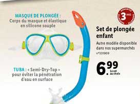 set de plongée enfant