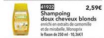 shampoing doux cheveux blonds