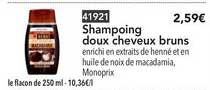 shampoing doux cheveux bruns