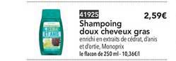 Shampoing Doux Cheveux Gras