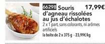 souris d'agneau rissolées au jus d'échalotes
