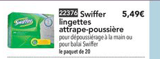 swiffer lingettes attrape poussière