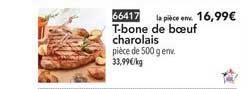 t bone de bœuf charolais