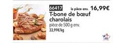 t bone de bœuf charolais