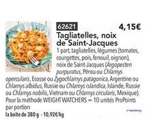 tagliatelles noix de saint jacques