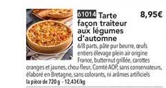 Tarte Façon Traiteur Aux Légumes D'automne