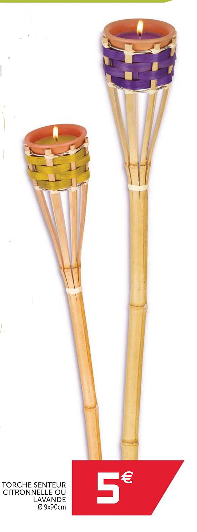 torche senteur citronnelle ou lavande