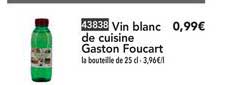 vin blanc de cuisine gaston foucart