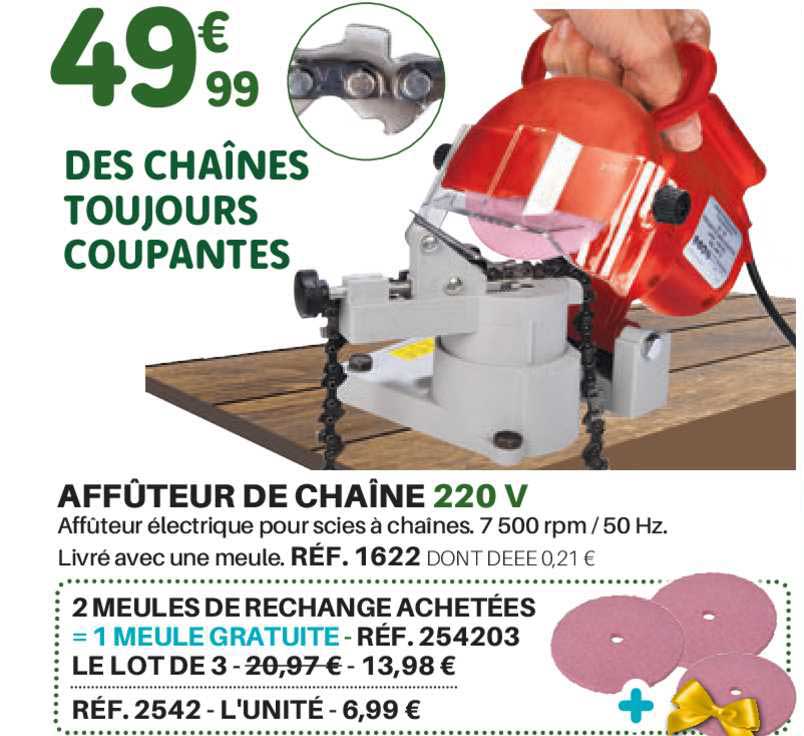 affûteur de chaîne 220v