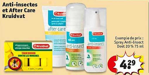 anti-insectes et after care kruidvat