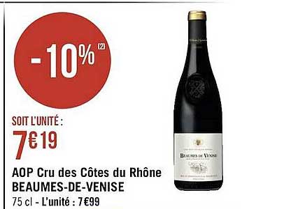 aop cru des côtes du rhône beaumes-de-venise