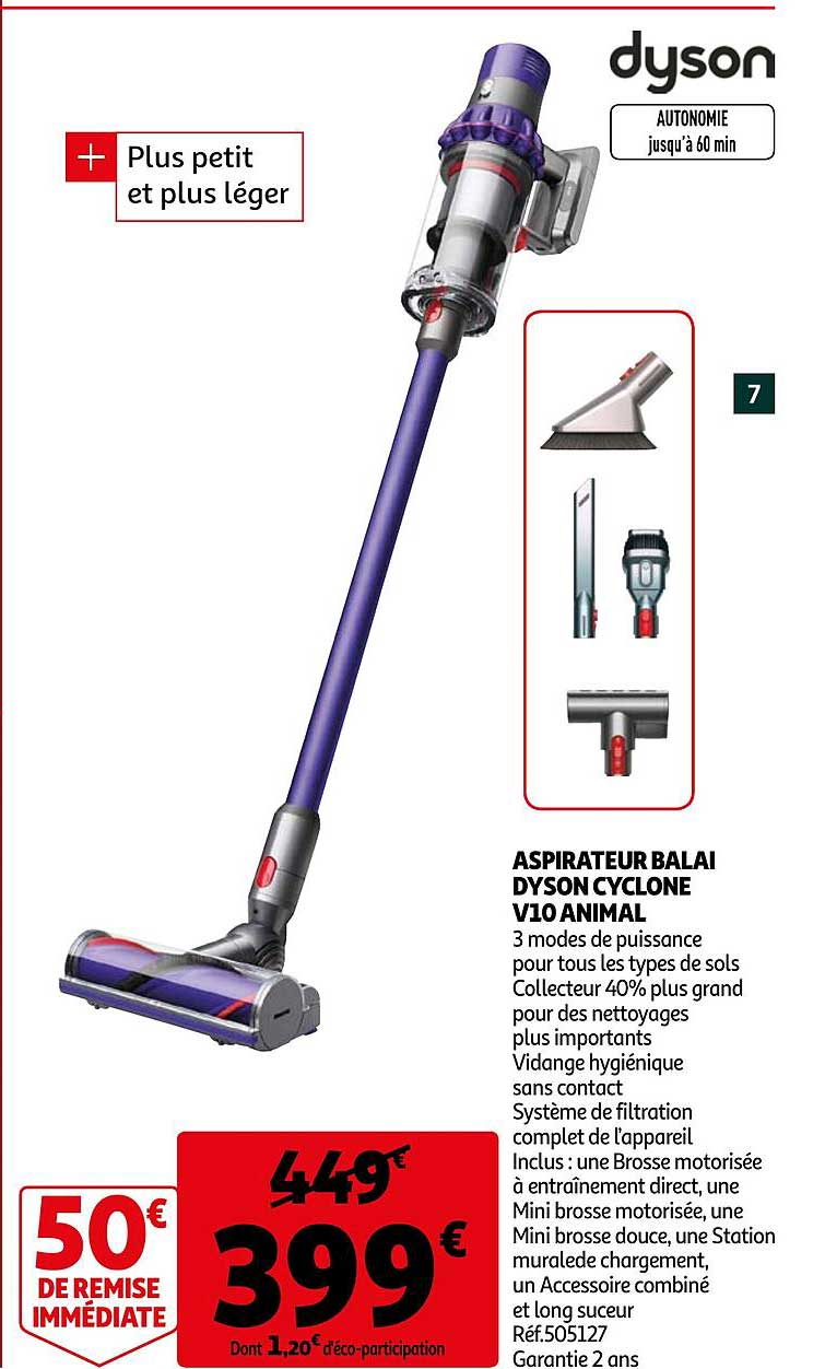 aspirateur balai dyson cyclone v10 animal