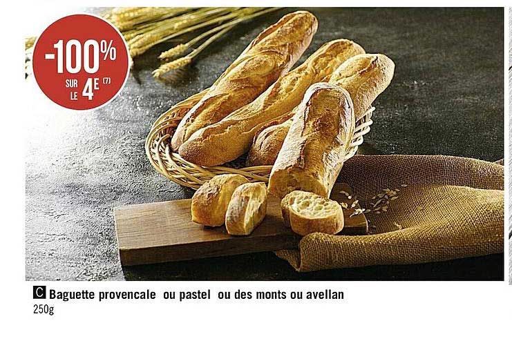 Baguette Provencale Ou Pastel Ou Des Monts Ou Avellan