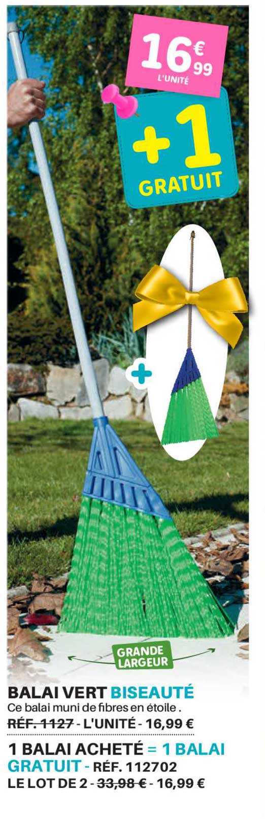 balai vert biseauté