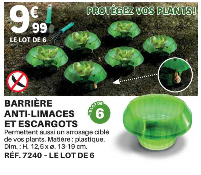 barrière anti-limaces et escargots
