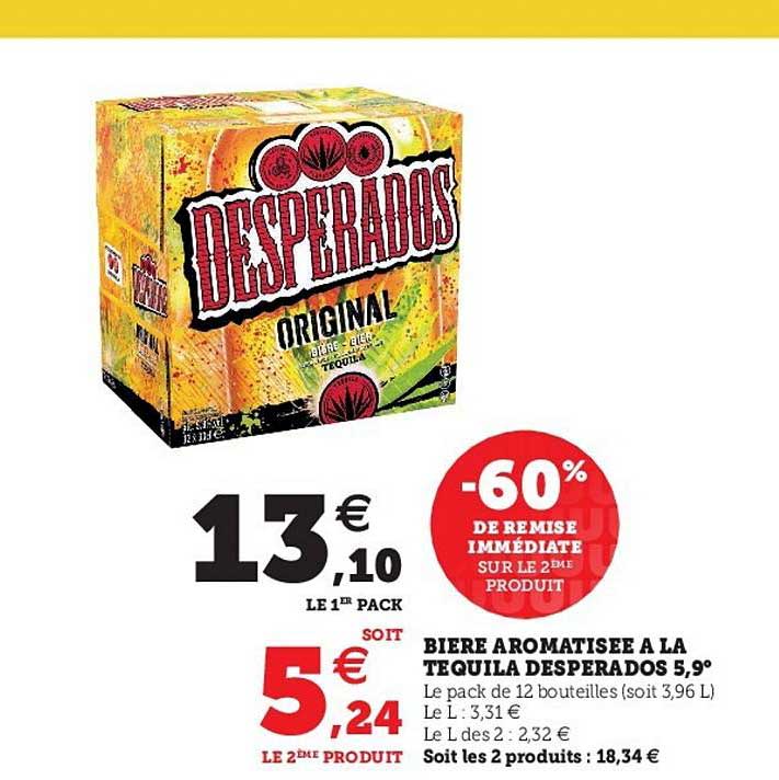 bière aromatisée à la tequila desperados 5,9°