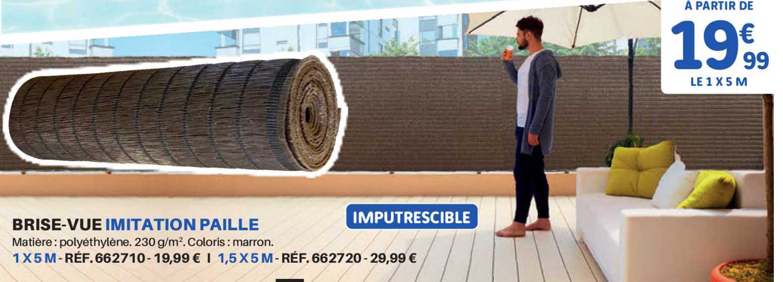 brise-vue imitation paille