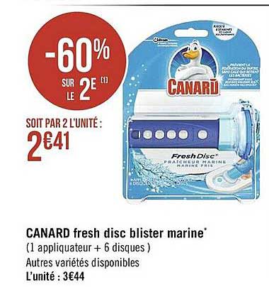 canard fresh disc blister marine
