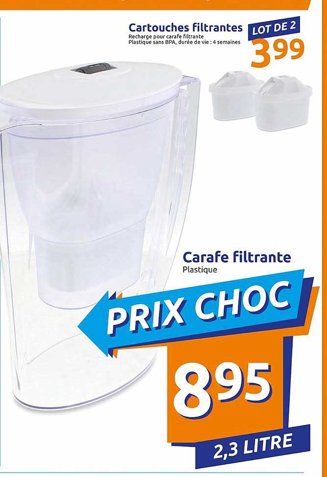 Cartouches Filtrantes, Carafe Filtrante