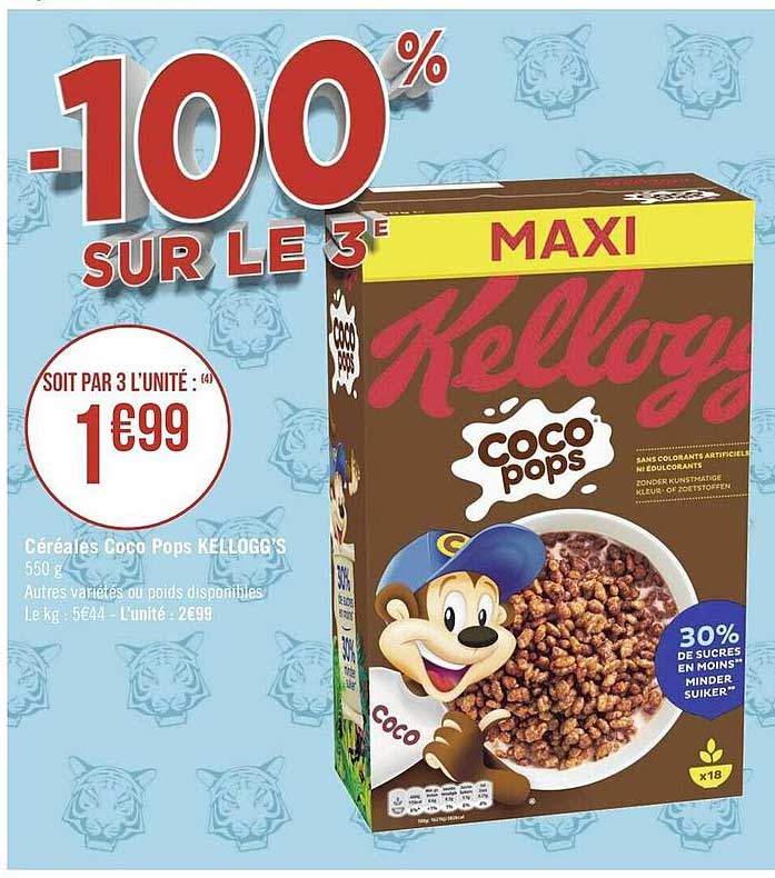 céréales coco pops kellogg's