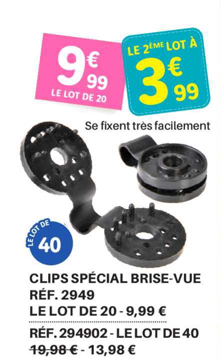 clips spécial brise-vue
