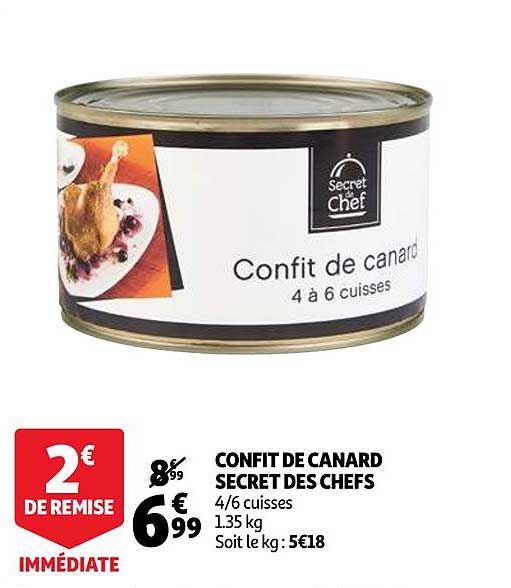 confit de canard secret des chefs