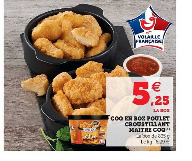 coq en box poulet croustillant maître coq
