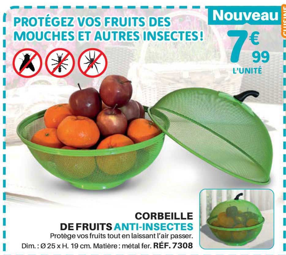 corbeille de fruits anti-insectes