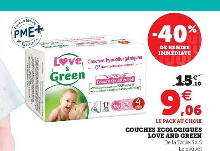 Couches écologiques Love And Green