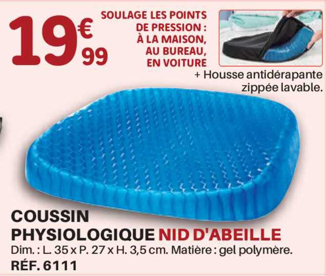 coussin physiologique nid d'abeille